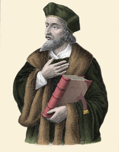 Portræt af Jan Hus (eller Jean Huss af Unknown artist
