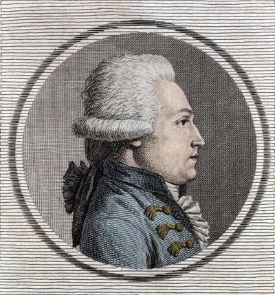 Portræt af Jean-Xavier (Jean Xavier) Office of Pusy (1750-1806) militæringeniør og en fransk politiker. af Unknown artist