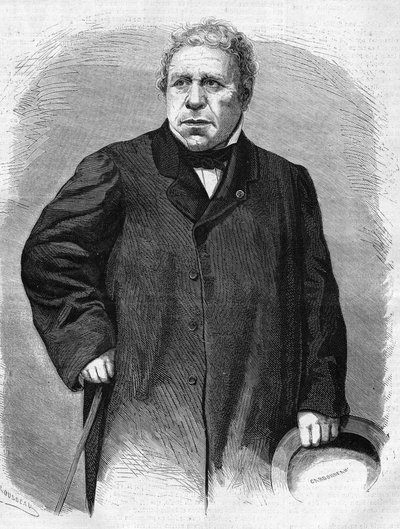 Portræt af Jean Auguste Dominique Ingres (1780-1867). fransk maler. af Unknown artist