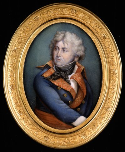 Portræt af Jean Baptiste Kléber (1753 - 1800). 1800-tals maleri. af Unknown artist