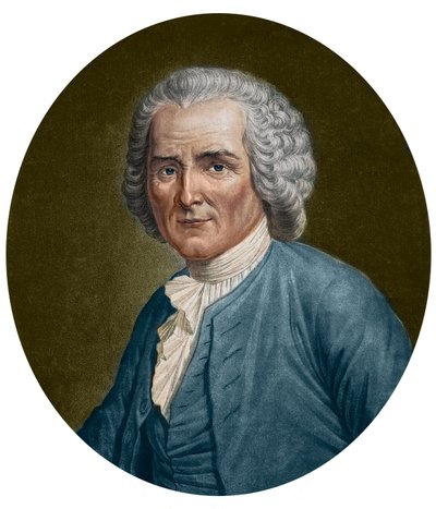 Portræt af Jean Jacques Rousseau af Unknown artist