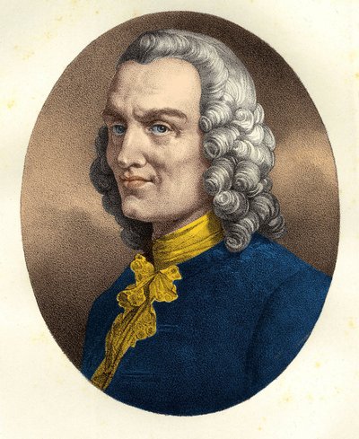 Portræt af Jean-Philippe (Jean-Philippe) Rameau (1683 - 1764) af Unknown artist