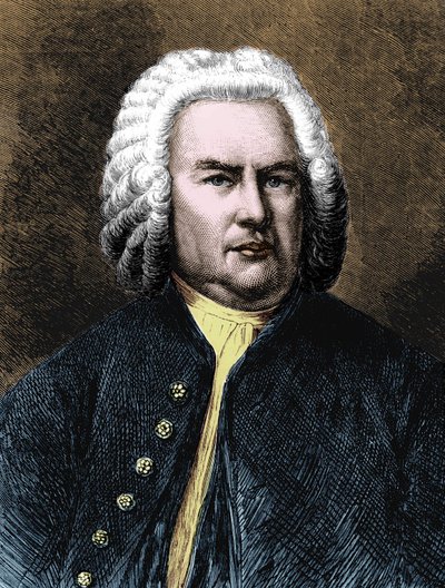 Portræt af Jean Sebastien Bach (Johann Sebastian Bach af Unknown artist