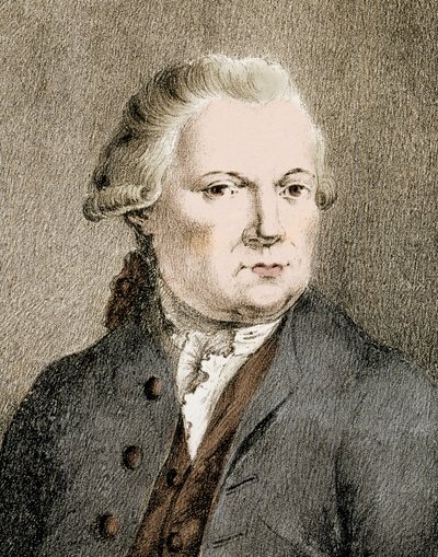 Portræt af Jiri Antonin Benda (Georg Anton Benda) (1722 - 1795) - Portræt af Jiri Antonin Benda (Georg Benda) af Unknown artist