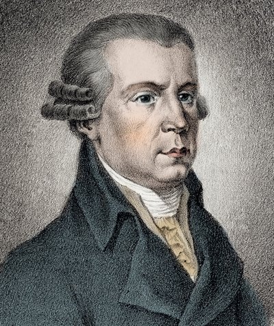 Portræt af Johann Georg Albrechtsberger (1736-1809) østrigsk musiker - af Unknown artist