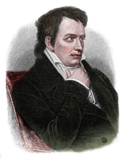 Portræt af Johann Ludwig Tieck (1773-1853), tysk digter, oversætter, forlægger, romanforfatter og kritiker af den romantiske bevægelse. af Unknown artist