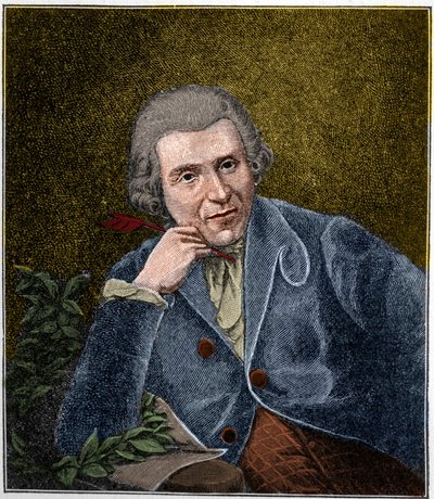Portræt af Johann Wilhelm Ludwig Gleim (1719-1803) tysk digter. af Unknown artist