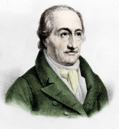 Portræt af Johann Wolfgang von Goethe (1749 - 1832). af Unknown artist