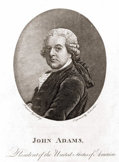 Portræt af John Adams (1735 - 1826), USA
