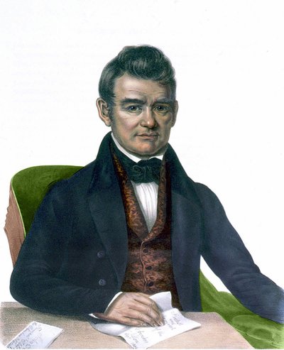 Portræt af John Ross, gravering 1843. af Unknown artist
