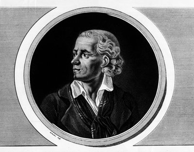 Portræt af Joseph Chalier, fransk politiker (1747-1793), anklager for kommunen i Lyon. Indgravering i "" Komplet samling af historiske malerier fra den franske revolution, i tre bind.""" 1804. af Unknown artist