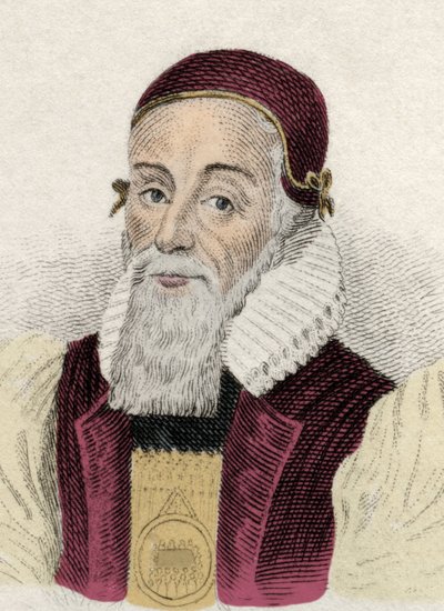 Portræt af Joseph Hall (1574-1656) Engelsk Eveque af Unknown artist