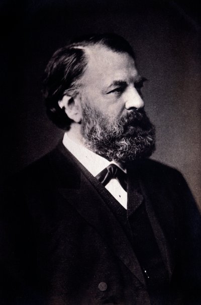 Portræt af Joseph Joachim (1831-1907) ungarsk violinist, komponist og instruktør Fotografi. Milano, biblioteca del conservatorio af Unknown artist