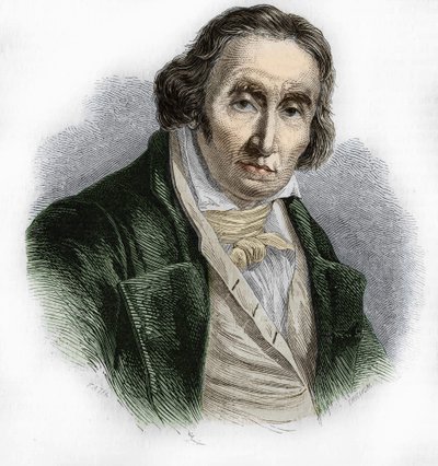 Portræt af Joseph Marie Jacquard (1752-1834), fransk mekaniker opfinder af væven. af Unknown artist