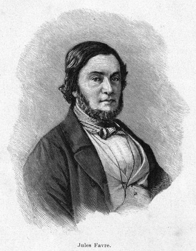 Portræt af Jules Favre (1809 -1880), fransk politiker af Unknown artist