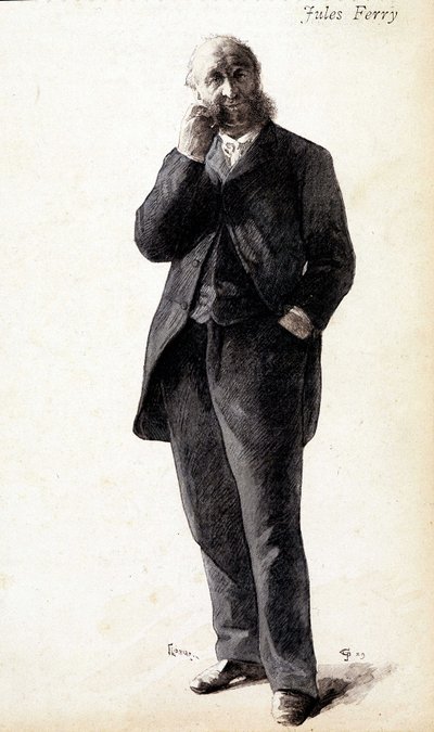 Portræt af Jules Ferry, omkring 1880 af Unknown artist