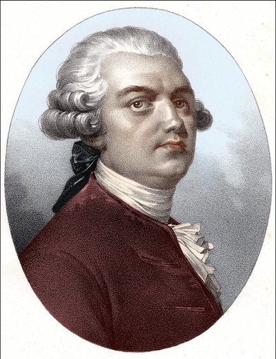 Portræt af Lekain (Henri Louis Cain (Henri-Louis Le Kain) (1729-1778) af Unknown artist
