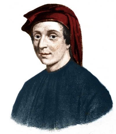 Portræt af Leonardo Fibonacci (1170-1245). (Leonard af Pisa). italiensk matematiker. af Unknown artist