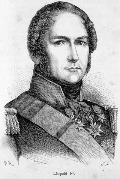 Portræt af Leopold I af Sachsen Cobourg Gotha (Sachsen-Coburg-Gotha af Unknown artist