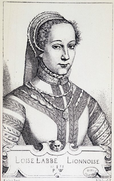 Portræt af Loise Labbé af Unknown artist