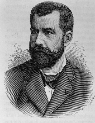 Portræt af Léon Renault. Stik fra slutningen af 1800-tallet i "Histoire de France"" af H. Martin. af Unknown artist
