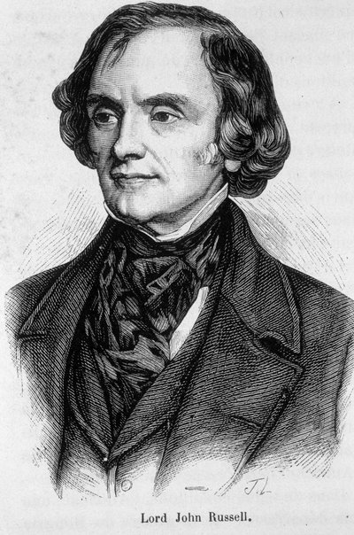 Portræt af Lord John Russell af Unknown artist