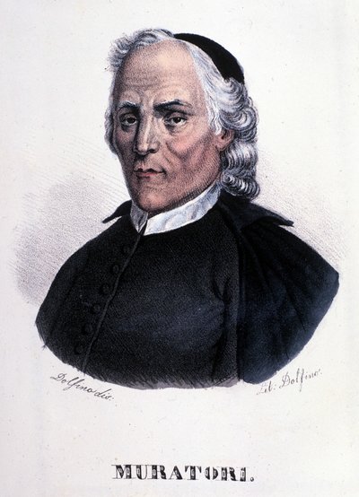 Portræt af Louis Antoine Muratori af Unknown artist