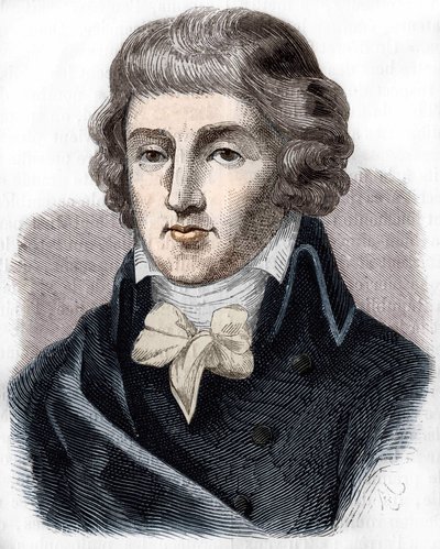 Portræt af Louis Antoine Saint - Just (Saint-Just) (1767-1794), fransk politiker. af Unknown artist