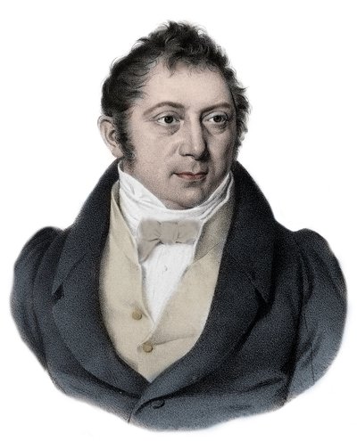 Portræt af Louis Ludwig Spohr (1784 - 1859) tysk komponist, violinist og dirigent. af Unknown artist