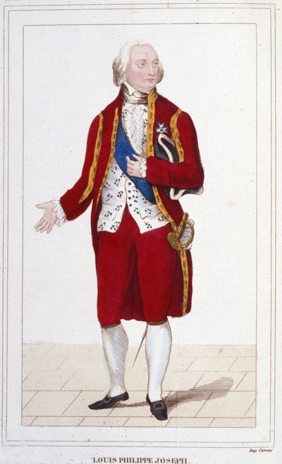 Portræt af Louis Philippe II Joseph, hertug af Orléans og Chartres, kendt som Philippe Egalité af Unknown artist
