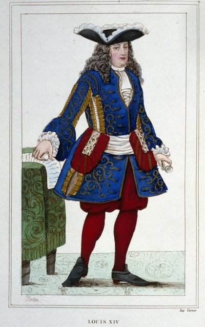 Portræt af Louis XIV (1638 - 1715), konge af Frankrig. af Unknown artist