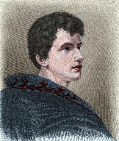 Portræt af Ludwig Joachim von Arnim dit Achim von Arnim (1781-1831), tysk romanforfatter, klummeskribent, dramatiker og romantisk digter. af Unknown artist