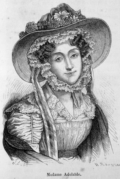 Portræt af Madame Adelaide af Unknown artist