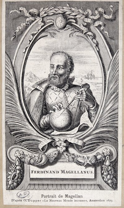 Portræt af Magellan af Unknown artist