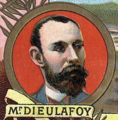 Portræt af Marcel Auguste Dieulafoy af Unknown artist