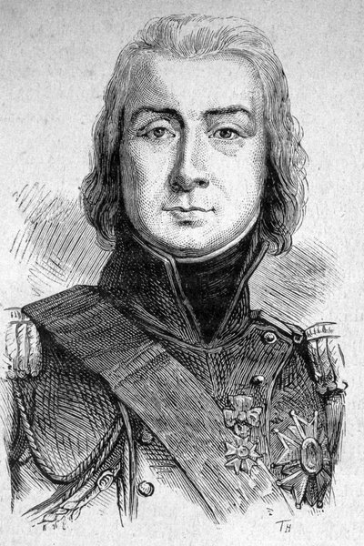 Portræt af Marechal Bessieres, hertug af Istrien (1768 - 1813) - i "" Les Contemporains"", n.d. slutningen af det 19. århundrede. af Unknown artist