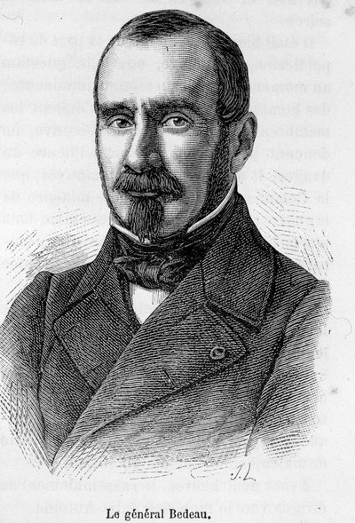 Portræt af Marie Alphonse Bedeau, fransk general (1804 - 1863). af Unknown artist