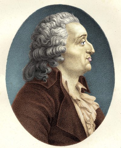 Portræt af Marie Jean Antoine Nicolas de Caritat, Marquis de Condorcet (1743 - 1794) af Unknown artist