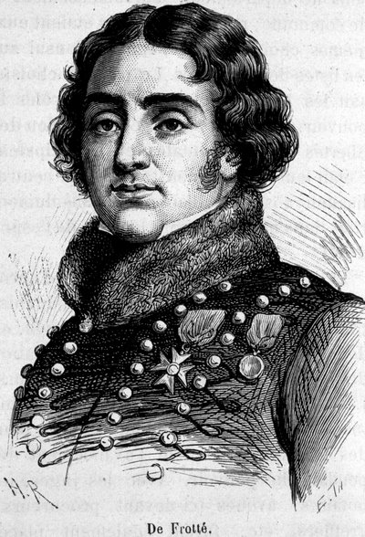 Portræt af Marie Pierre Louis, grev De Frotté (1755-1800), chef for det normanniske chouannerie, han blev skudt af Bonaparte. af Unknown artist