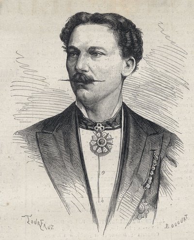 Portræt af Marius Cazeneuve (1839-1913) fransk prestidigitator. af Unknown artist