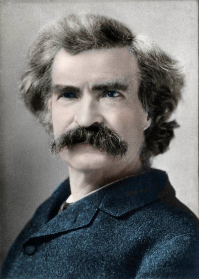 Portræt af Mark Twain (Samuel Langhorne Clemens) (1835-1910) amerikansk forfatter af Unknown artist