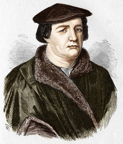 Portræt af Martin Luther, tysk protestantisk teolog og reformator. af Unknown artist