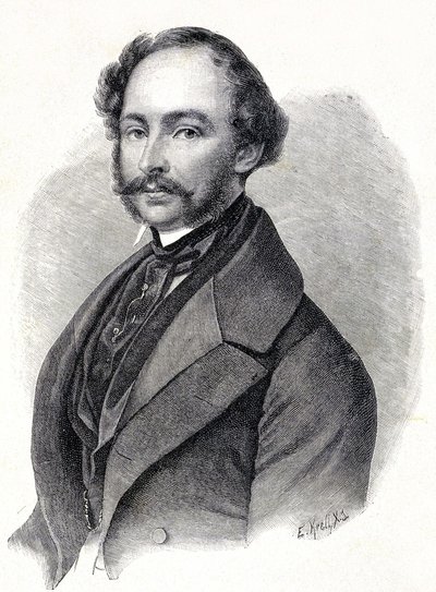 Portræt af Maximilian II, konge af Bayern - Portræt af Maximilian II Joseph de Baviere (1811 - 1864) af Unknown artist