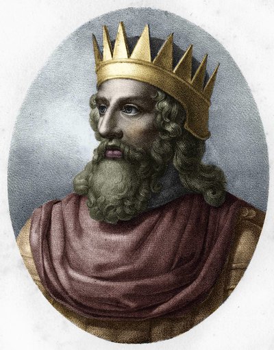 Portræt af Merovech (ca. 448-c. 458). af Unknown artist