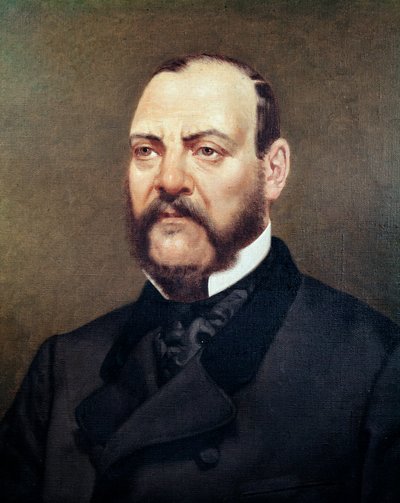 Portræt af den mexicanske politiker Ignacio Comonfort (1812-1863) Anonymt maleri - Mexico City fra det 19. århundrede, Nationalhistorisk Museum, Chateau de Chapultepec af Unknown artist
