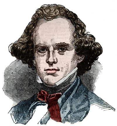Portræt af Nathaniel Hawthorne (1804-1864), amerikansk forfatter. af Unknown artist