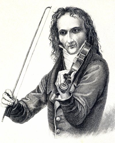 Portræt af Niccol Paganini (1782 - 1840) af Unknown artist