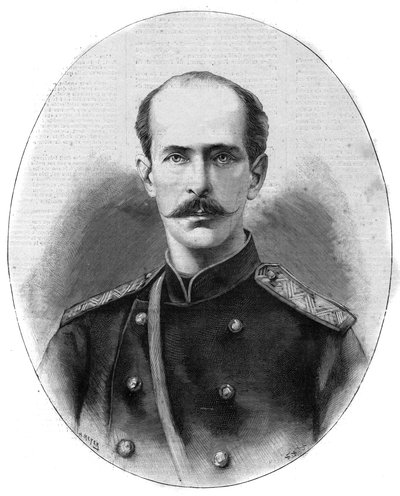Portræt af Nicholas Maximilianovich af Leuchtenberg, hertug af Leuchtenberg og prins Romanovsky (1843-1891) - Den berømte dagbog fra 1891 af Unknown artist