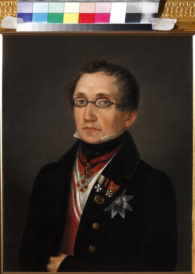 Portræt af Nikolai Fyodorovich Smirnoy (1790-1851), Anonym. Olie på lærred, begyndelsen af 1820
