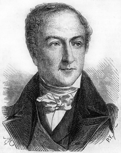 Portræt af Peyronnet (eller Peyronet), fransk politiker (1778 - 1854). af Unknown artist